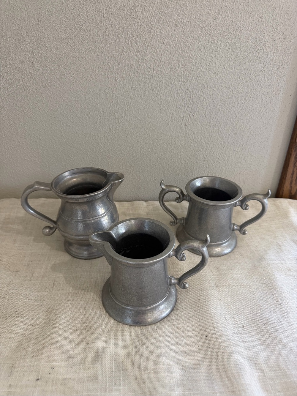RWP Vintage Pewter Creamer and Sugar Set - Gray - Picture 5 of 6